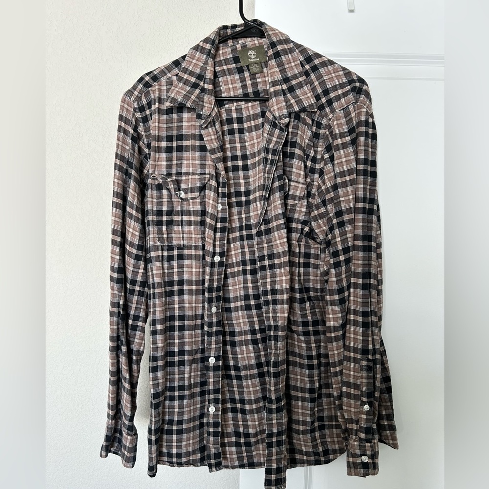 Timberland, Long Sleeve Button Up Shirt (Large)